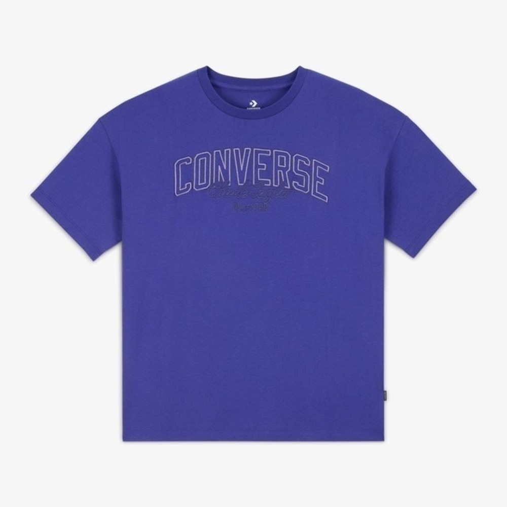 Converse Classic Women's Printed Purple T-Shirt Small